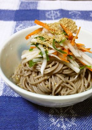 野菜がたっぷり食べれるお蕎麦-レシピのメイン写真