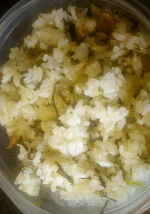 レンジで解凍　高菜チャーハン風ごはん-レシピのメイン写真