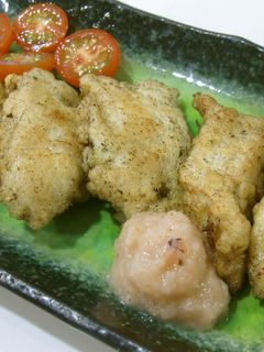 節約♪鶏むね肉の梅風味竜田揚げ-レシピのメイン写真