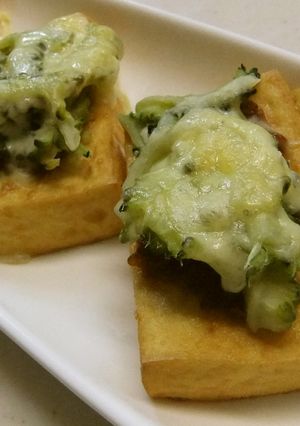 ピリ辛醤油麹de厚揚げゴーヤのチーズ焼き-レシピのメイン写真