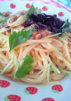 和風納豆カルボナーラ-レシピのメイン写真