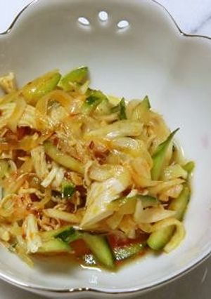 蒸し鶏とキュウリのピリ辛和え-レシピのメイン写真