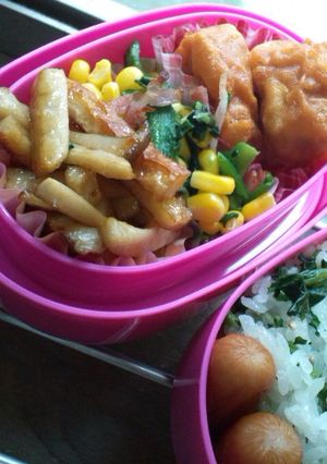 お弁当にちくわとエリンギの甘辛-レシピのメイン写真