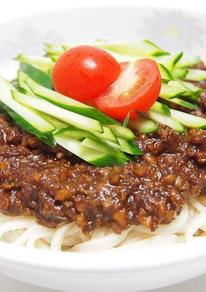 ジャージャー麺（肉味噌風うどん）-レシピのメイン写真
