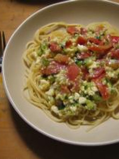 チーズと夏野菜の冷たいパスタ-レシピのメイン写真