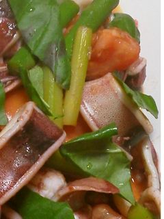 夏イカとトマトの炒め物-レシピのメイン写真