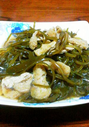 きり昆布と油揚げ炒め(冷たくても旨い)-レシピのメイン写真