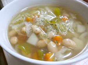 大豆と野菜たっぷりのコンソメスープ♪-レシピのメイン写真