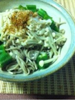えのきとオクラ蕎麦-レシピのメイン写真