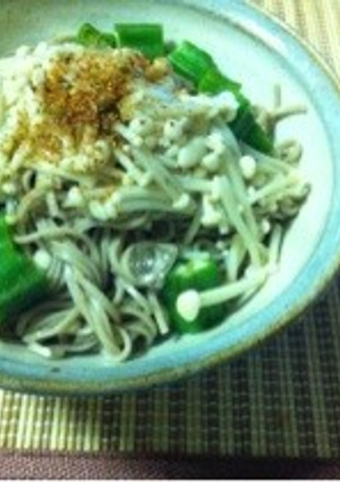 えのきとオクラ蕎麦-レシピのメイン写真