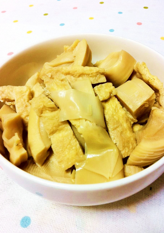 ちょっと甘～い♪ たけのこと油揚げの煮物-レシピのメイン写真