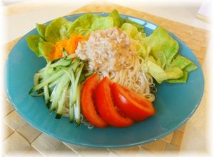 夏★オイマヨ冷やしサラダそうめん-レシピのメイン写真