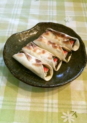 餃子の皮とカニカマ大葉チーズでおつまみ-レシピのメイン写真
