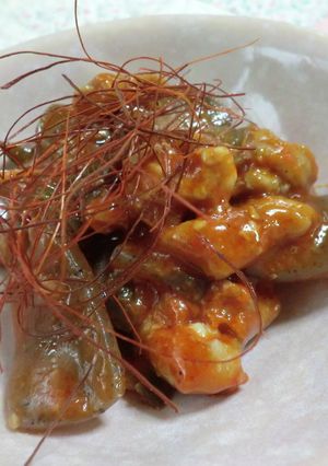 こんにゃくと鶏皮のコチュジャン煮-レシピのメイン写真