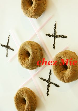 ノンオイル♪HM豆腐焼きドーナツ♥黒ごま-レシピのメイン写真