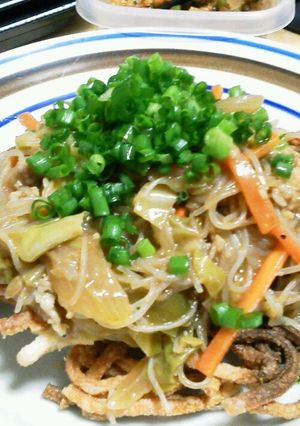ピーナッツ風味の皿うどん-レシピのメイン写真