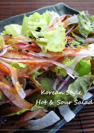 韓国風☯レタスと玉ねぎのサラダ-レシピのメイン写真