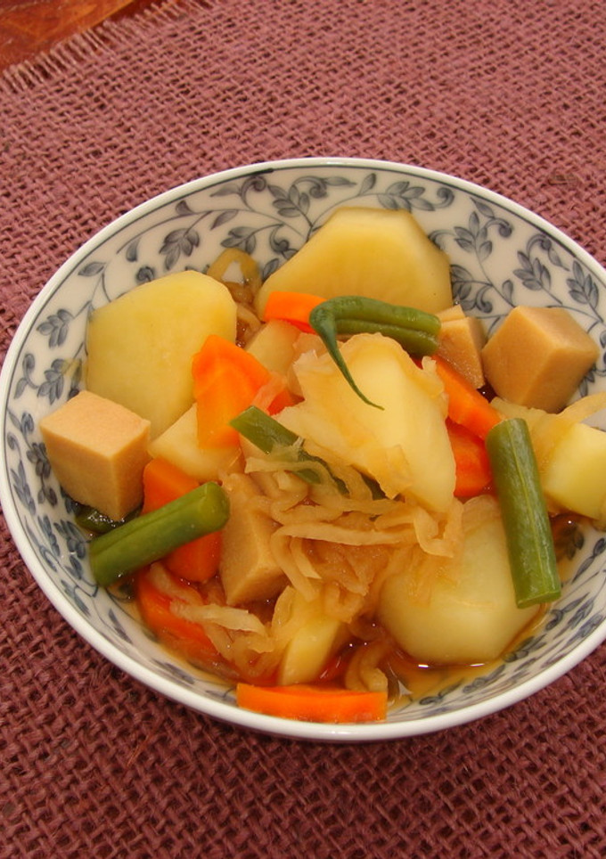 切り干し大根と高野豆腐とジャガイモの煮物-レシピのメイン写真