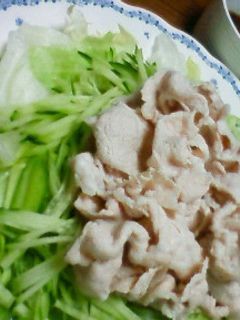 夏は冷しゃぶ!さっぱり梅ソースで☆-レシピのメイン写真