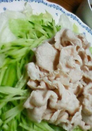 夏は冷しゃぶ！さっぱり梅ソースで☆-レシピのメイン写真