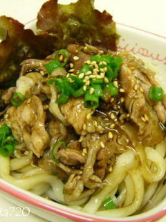 黒酢ドレッシングで冷しゃぶうどん-レシピのメイン写真
