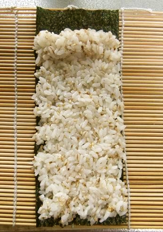 巻き寿司半本の土台-レシピのメイン写真