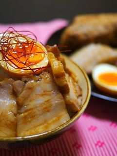 ル・クルーゼde豚バラチャーシュー丼-レシピのメイン写真