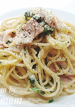 ベーコンとほうれん草のクリームパスタ-レシピのメイン写真