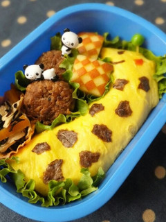 *キャラ弁*キリンさんのオムライス弁当-レシピのメイン写真