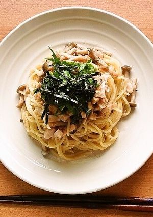 冷製でもおいしい！梅しそパスタ☆-レシピのメイン写真
