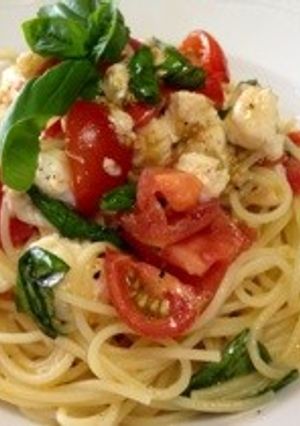 フルーツトマトとモッツァレラのパスタ-レシピのメイン写真