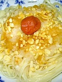 夏にぴったり!さっぱり簡単な日の丸うどん-レシピのメイン写真