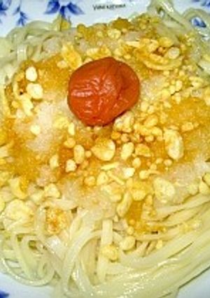 夏にぴったり！さっぱり簡単な日の丸うどん-レシピのメイン写真