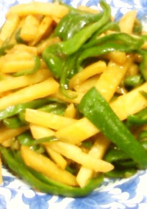 じゃがピーマンにんにく醤油スタミナ炒め-レシピのメイン写真