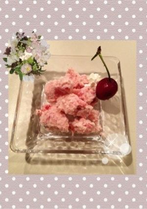 簡単材料3つ混ぜるだけ苺アイスクリーム❤-レシピのメイン写真