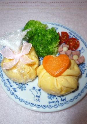 お弁当に✤子供喜ぶコンポタ味オムおにぎり-レシピのメイン写真