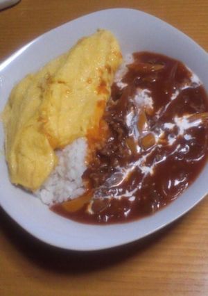 塩麹肉多目的冷凍OK!オムハヤシ-レシピのメイン写真