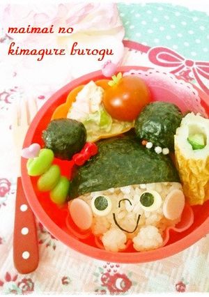 キャラ弁＊お団子の女の子♡おにぎり-レシピのメイン写真