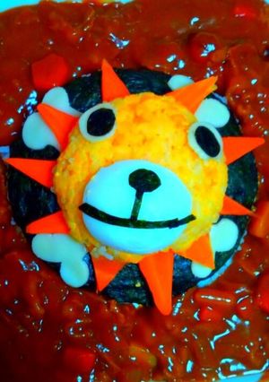 ワンピース サニー号のデコカレー!!!-レシピのメイン写真
