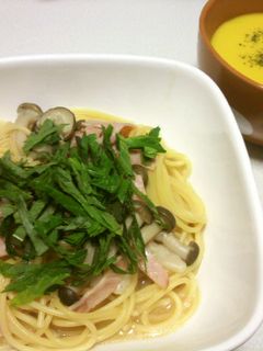 しめじとベーコンの簡単和風パスタ-レシピのメイン写真