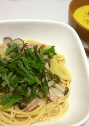 しめじとベーコンの簡単和風パスタ-レシピのメイン写真