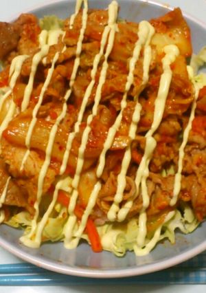 簡単☆豚キムチ丼-レシピのメイン写真