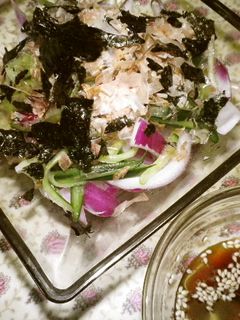 お手軽♪和風レッドオニオンサラダ-レシピのメイン写真