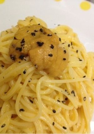 ウニの冷製パスタ-レシピのメイン写真
