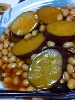 たんぱく質豊富、さつまいも&大豆煮-レシピのメイン写真