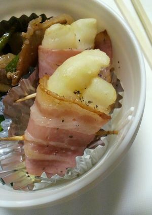簡単すぎる☆冷凍ポテトのベーコン巻き！-レシピのメイン写真