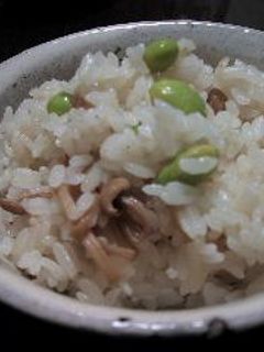 干しえのきと枝豆のごはん-レシピのメイン写真