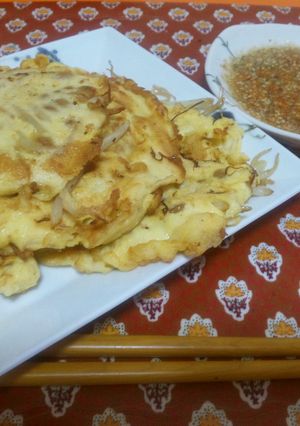 納豆ともやしのお焼き-レシピのメイン写真