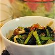 麺つゆで★小松菜としめじのさっぱり梅和え