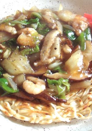 あんかけ★かた焼きうどん-レシピのメイン写真